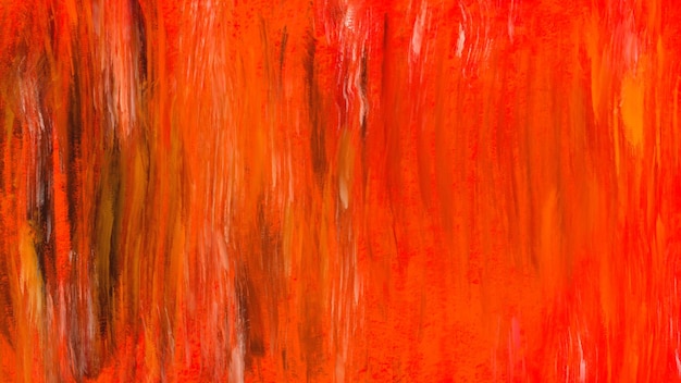 Una pintura de fondo rojo y naranja con la palabra fuego.