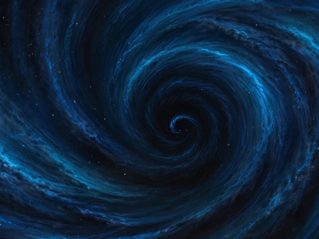 una pintura de una galaxia con el título quot azul quot