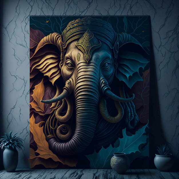 Una pintura de Ganesh