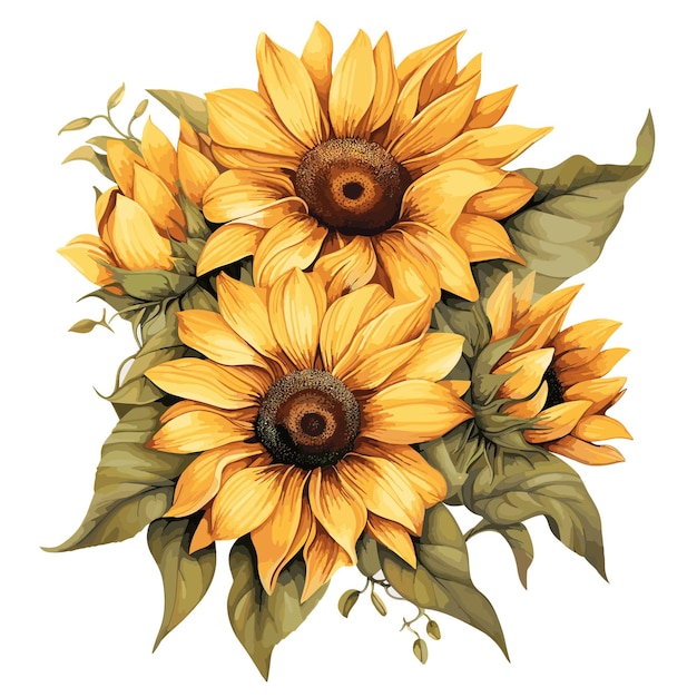 Una pintura de girasoles con las palabras " girasoles ".