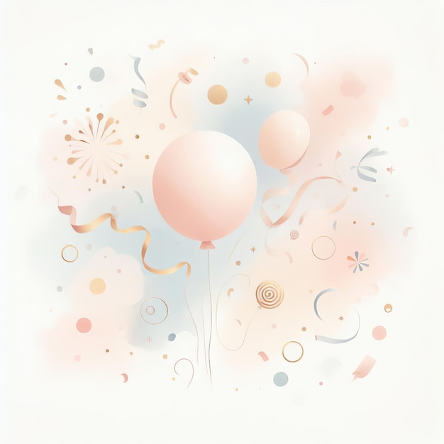 una pintura de un globo con las palabras rosa en él