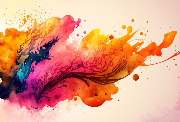 Foto pintura de ilustración digital de diseño de fondo de acuarela abstracta