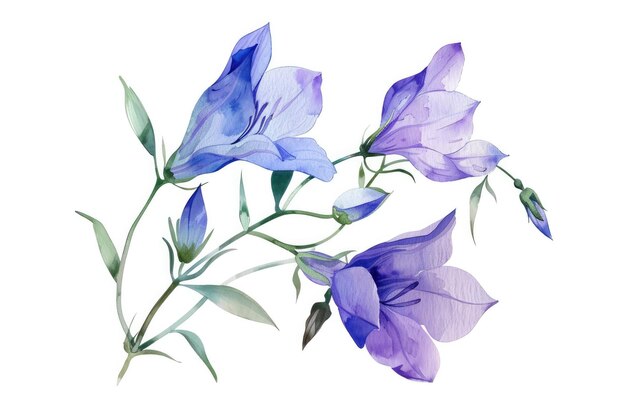 una pintura de iris púrpura con las palabras primavera en él