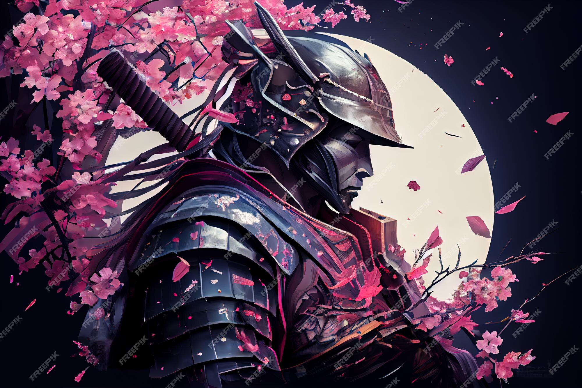 Pintura com tinta Samurai - Desenho, ai illustrator file