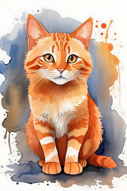 Pintura linda del gato