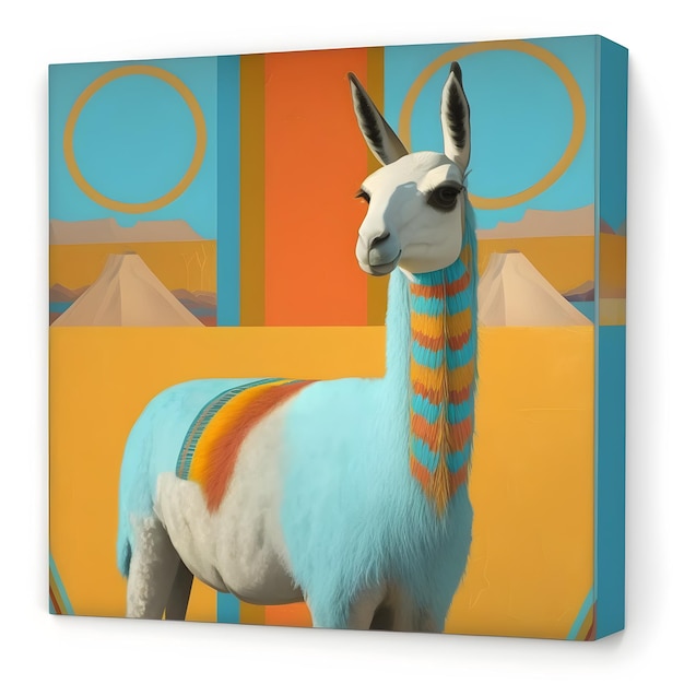 Una pintura de una llama con el sol de fondo.