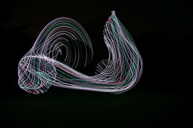 Pintura de luz por la noche