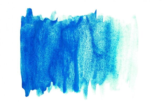 Pintura de la mano del arte abstracto acuarela sobre fondo blanco. Fondo acuarela