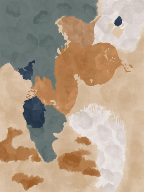 una pintura de un mapa que dice el mundo