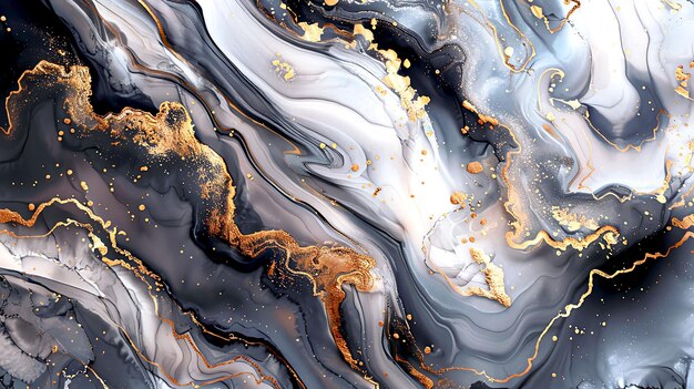una pintura de mármol blanco y negro con el título "La hora de las 4 00"