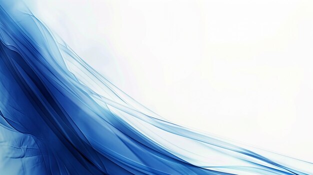 Foto una pintura de una onda azul que se titula azul