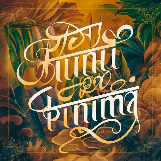 una pintura de un paraíso tropical con las palabras " él para " él será una playa tropical