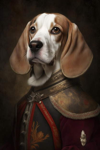 Una pintura de un perro llamado el perro de la república de la república de la república de la república de la república de la república de la república del congo.