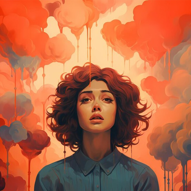Pintura personas que sufren de ansiedad romántica