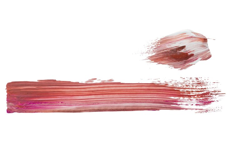 Pintura de pincel acrílico transparente en png