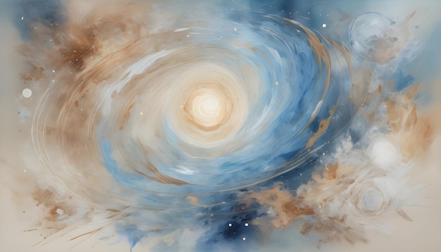 una pintura de un planeta con el universo en el fondo astrología