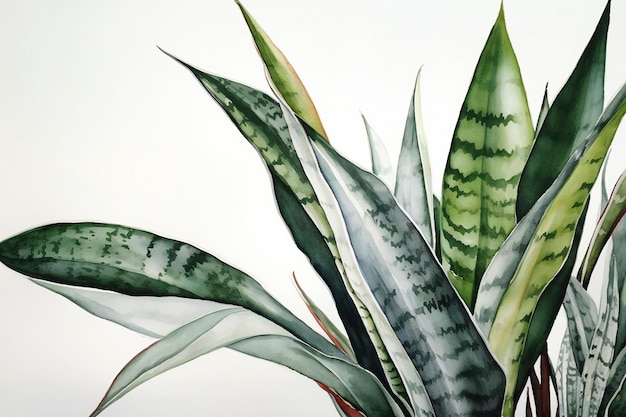 Una pintura de una planta con el nombre de aloe vera.