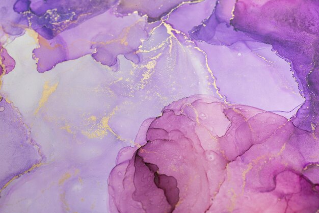 Foto pintura púrpura abstracta de fondo estilo de tinta de alcohol los remolinos de mármol o las ondas de ágata