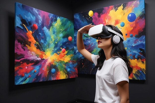 Pintura de realidad virtual de estudio inmersivo para talleres de arte colaborativos