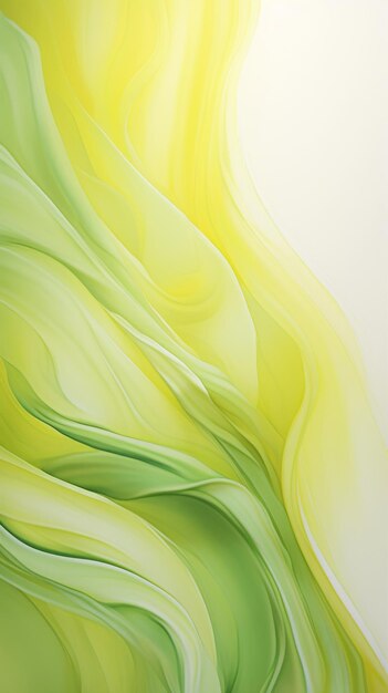 Una pintura de un remolino amarillo y verde