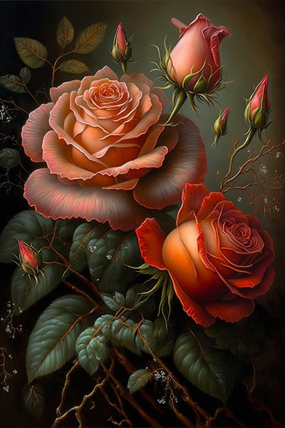 pintura rosa mágica