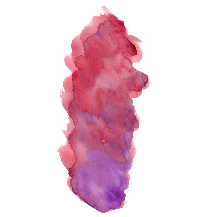Una pintura rosa y púrpura que se llama rosa y púrpura.