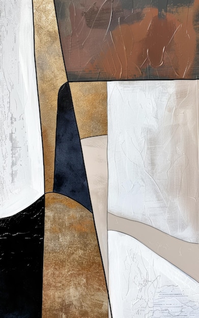 una pintura de una silla con un color blanco y negro