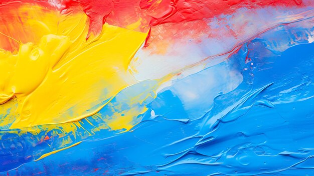 Foto pintura de tempera abstracta vibrante papel tapiz de espacio de copia de colores de fondo