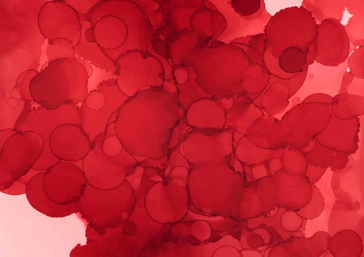 Foto pintura de tinta de alcohol de colores sobre fondo de papel blanco
