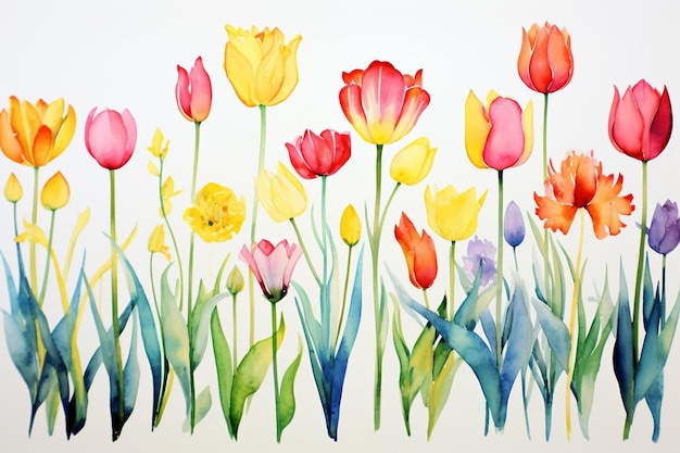Una pintura de tulipanes del artista robert penney.