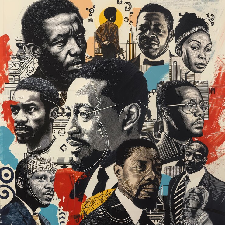 una pintura de varias personas Juneteenth un día para la libertad