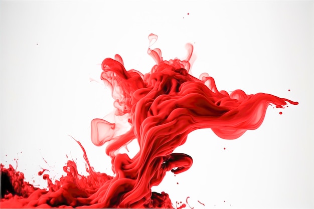 pintura vermelha profunda com movimento. explosão de cores para design gráfico e fotógrafos, criada com tecnologia Generative AI
