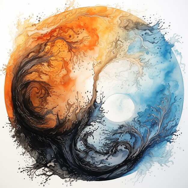 de una pintura de un yin generativo ai