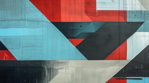 Foto pinturas abstratas coloridas na parede arte de rua