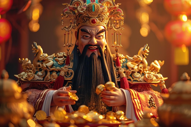 Pinturas del año nuevo chino dios de la riqueza
