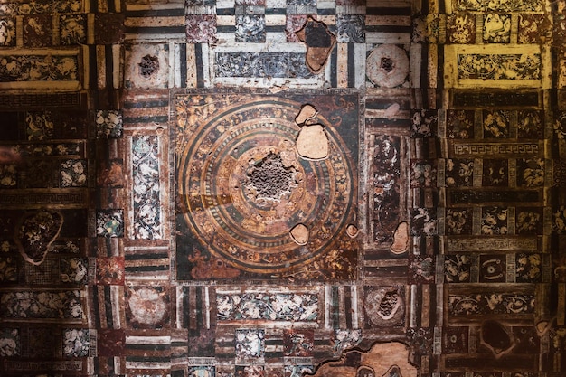 Pinturas da caverna de Ajanta perto de Aurangabad Índia