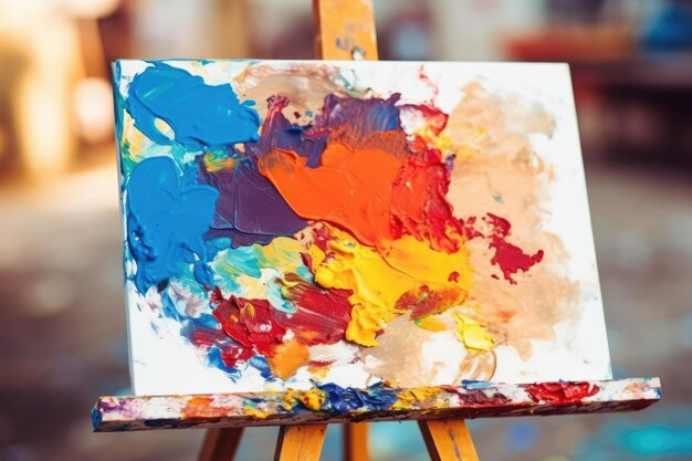 Pinturas do pintor paleta de cores de arte criatividade do artista