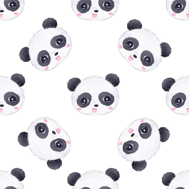 Pinturas e papel de parede bonitos e engraçados para bebês animais sem costura