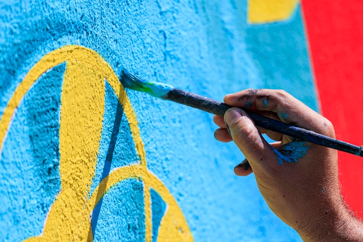 Foto pinturas em spray de con pared