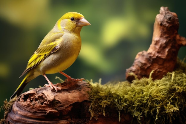 El pinzón es un pájaro de primer plano.