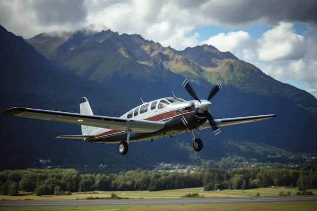 Piper PA28181 Archer III landet in der Schweiz