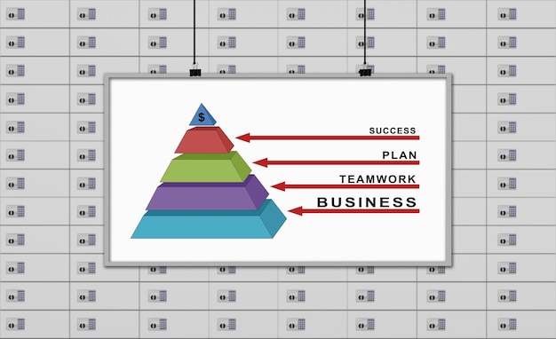 Foto pirámide empresarial
