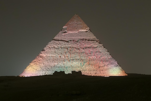 Foto pirámide de khafre en el cairo egipto