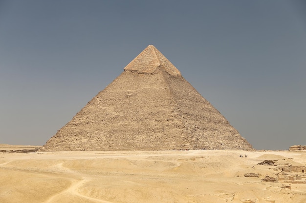 Pirámide de Khafre en el complejo piramidal de Giza El Cairo Egipto