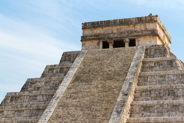 Pirâmide Maia Chichen Itza, Península de Yucatan, México.