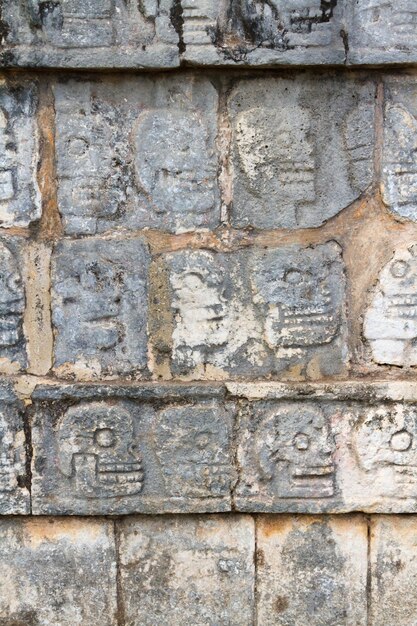 Foto pirámide maya de chichén itzá, península de yucatán, méxico.