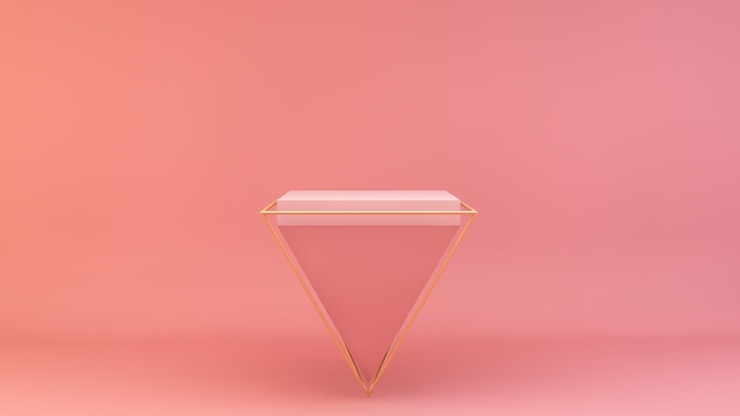 Foto pirámide rosa