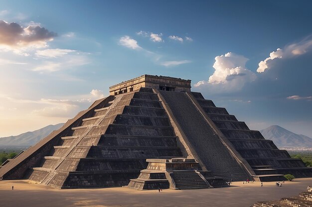 Foto pirâmides de teotihuacan