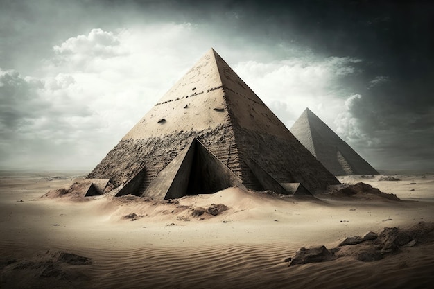 Pirámides excavadas en el suelo en Segonzano