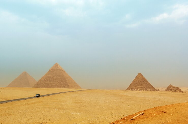 Las pirámides de Giza en Egipto